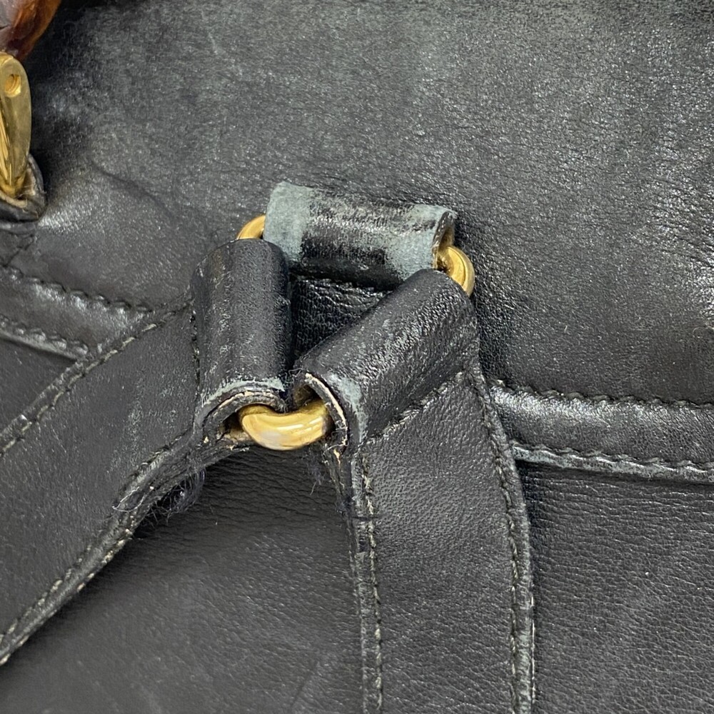 Gucci Bamboo Backpack (003 1705 0030) Leather, Black, Women's - Picture 9 of 16